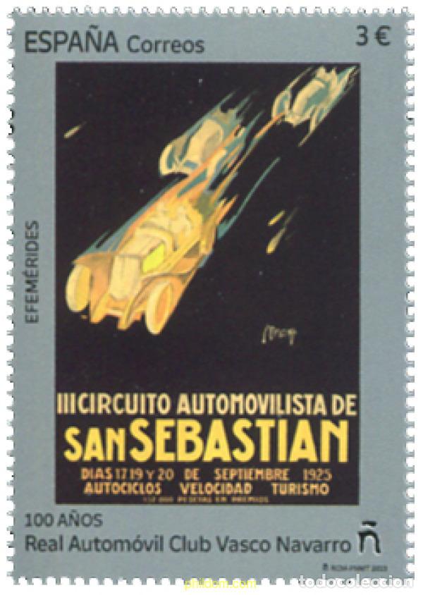 714299 MNH ESPAÑA 2023 EFEMÉRIDES. 100 AÑOS REAL AUTOMÓVIL CLUB VASCO NAVARRO.