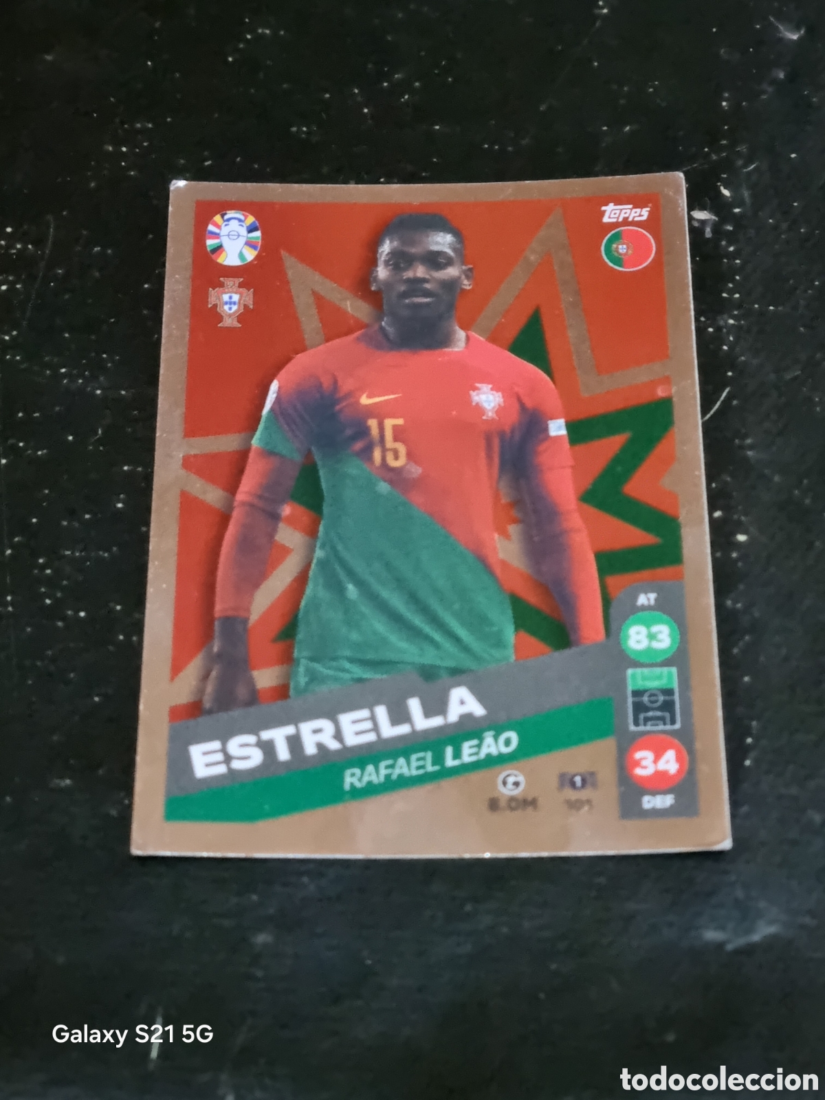 101 - RAFAEL LEAO , PORTUGAL MATCH ATTAX LIDL EUROCOPA 2024 TOPPS