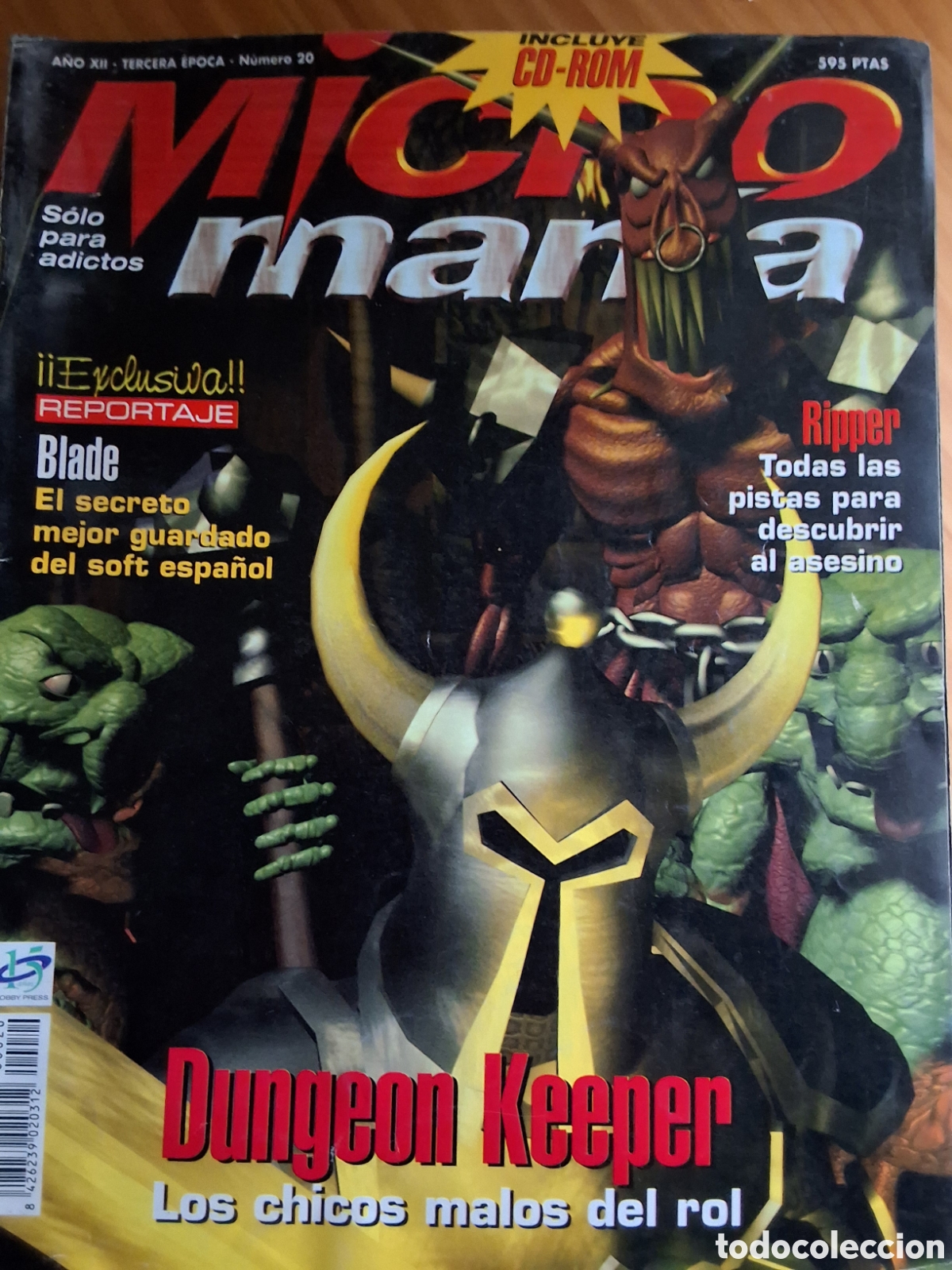 Micromania tercera época revista juegos número 20 Dungeon Keeper