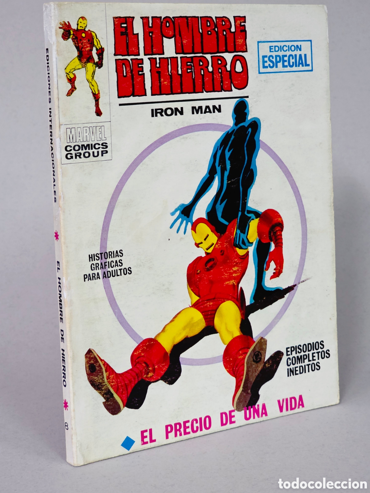 CÓMIC EL HOMBRE DE HIERRO 8 PRECIO DE UNA VIDA VOL1 VOL.1 VOLUMEN TACO VÉRTICE MARVEL BUEN ESTADO