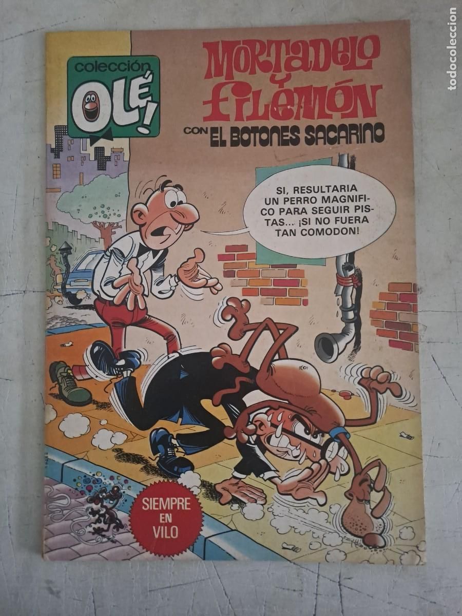 Ole 208, Mortadelo y Filemón con el botones Sacarino, Bruguera primera edición en buen estado