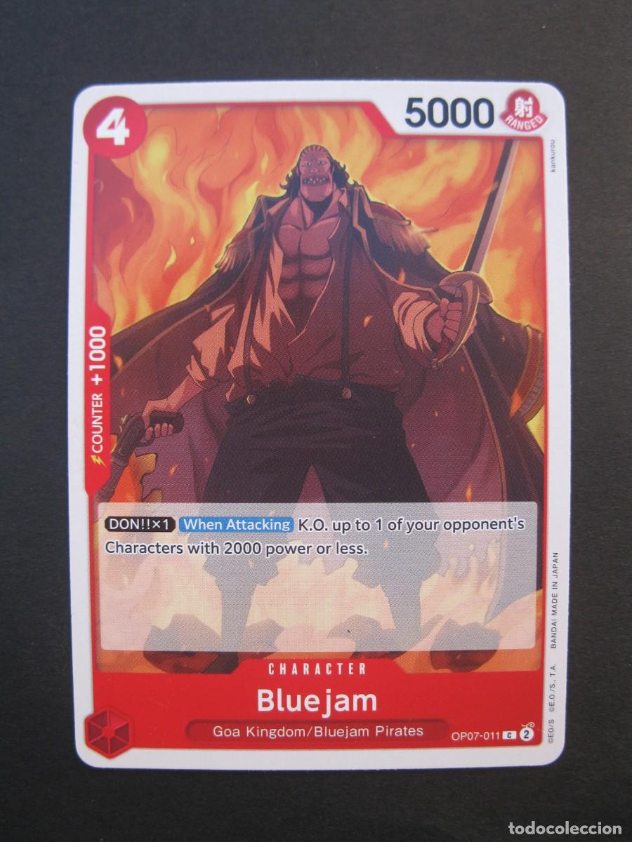 CARTA - ONE PIECE - TRADING CARD - BLUEJAM - EN INGLÉS - BANDAI.
