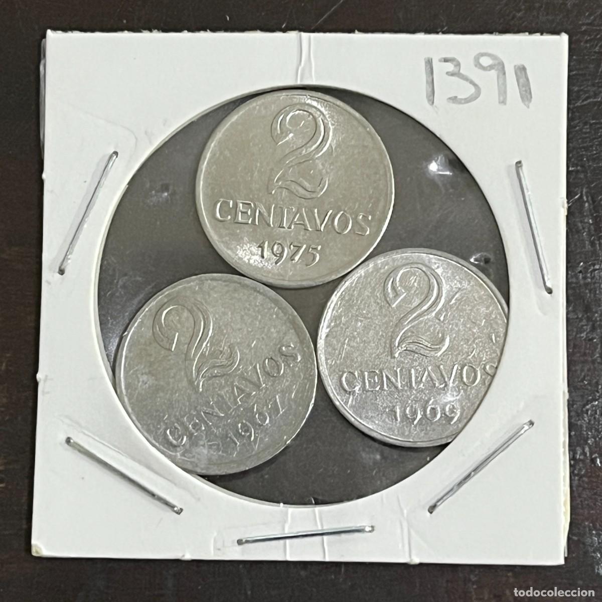 Set Coin 2 Centavos 1967/1969/1975 - Brazil EB1391