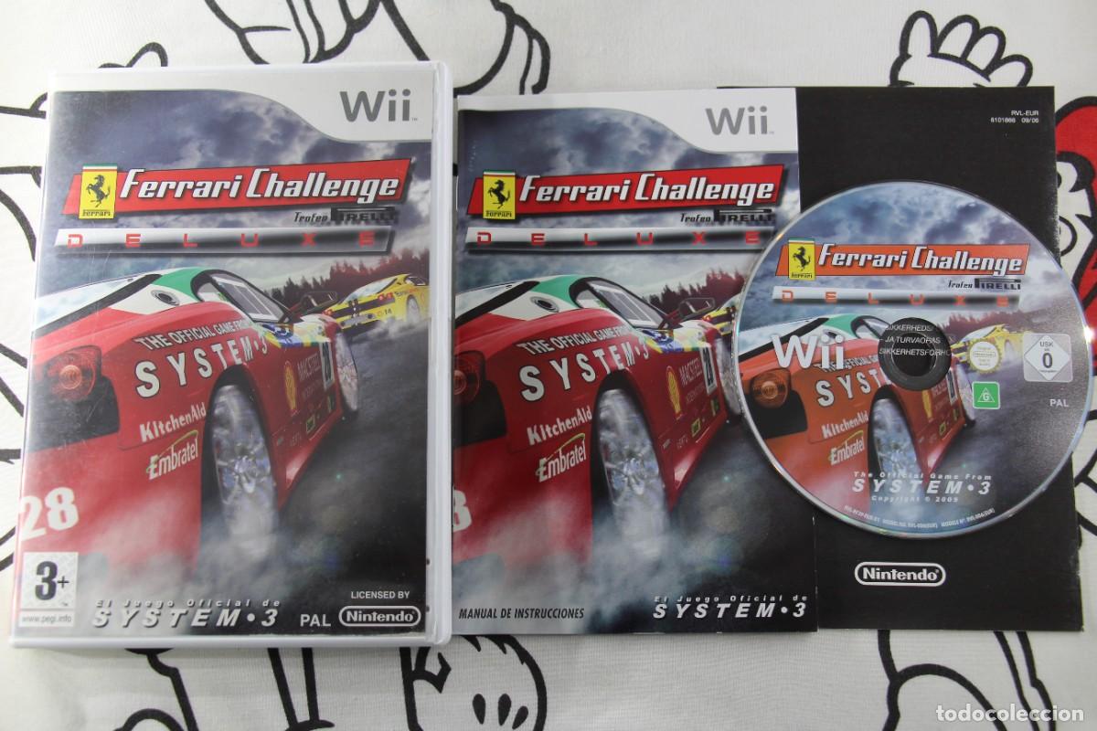 NINTENDO WII FERRARI CHALLENGE TROFEO PIRELLI DELUXE COMPLETO PAL ESP