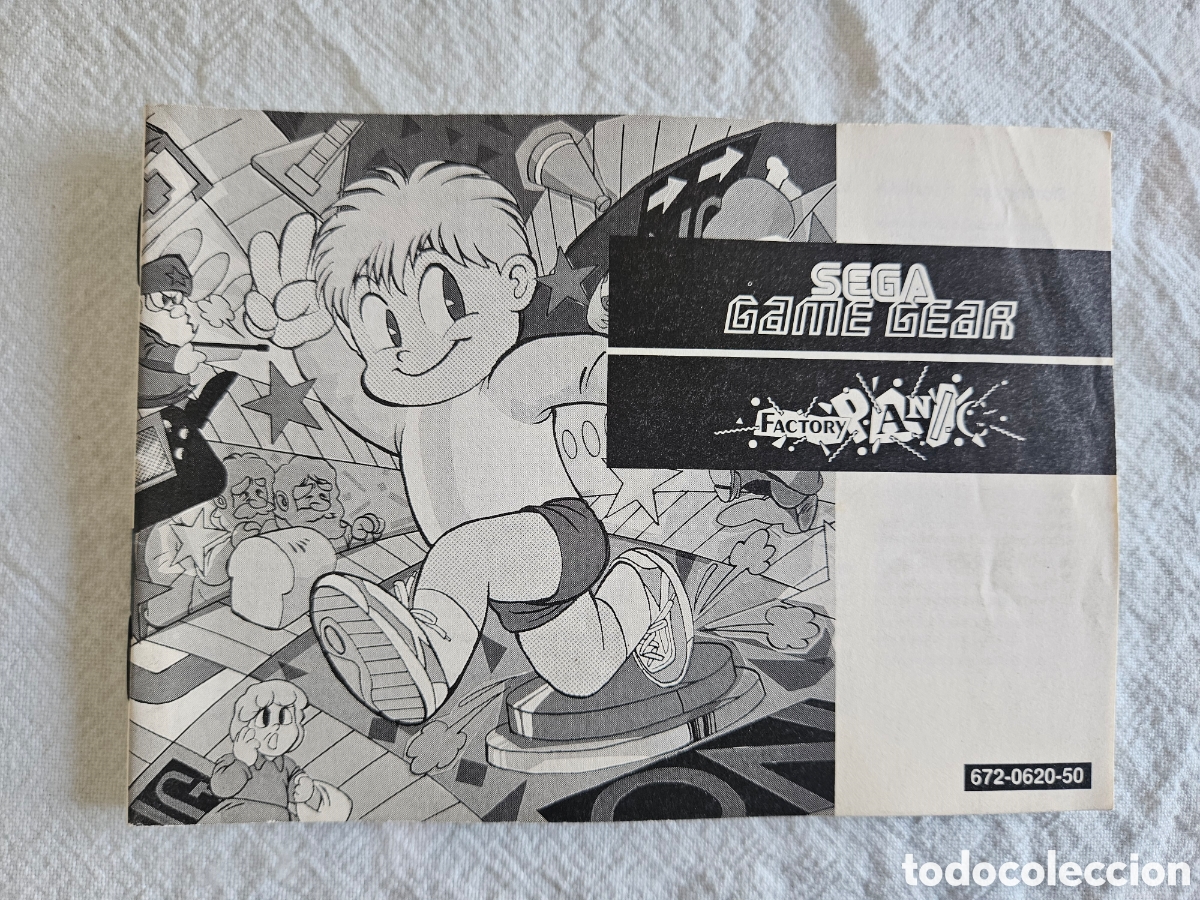 Sega Game Gear manual Factory Panic