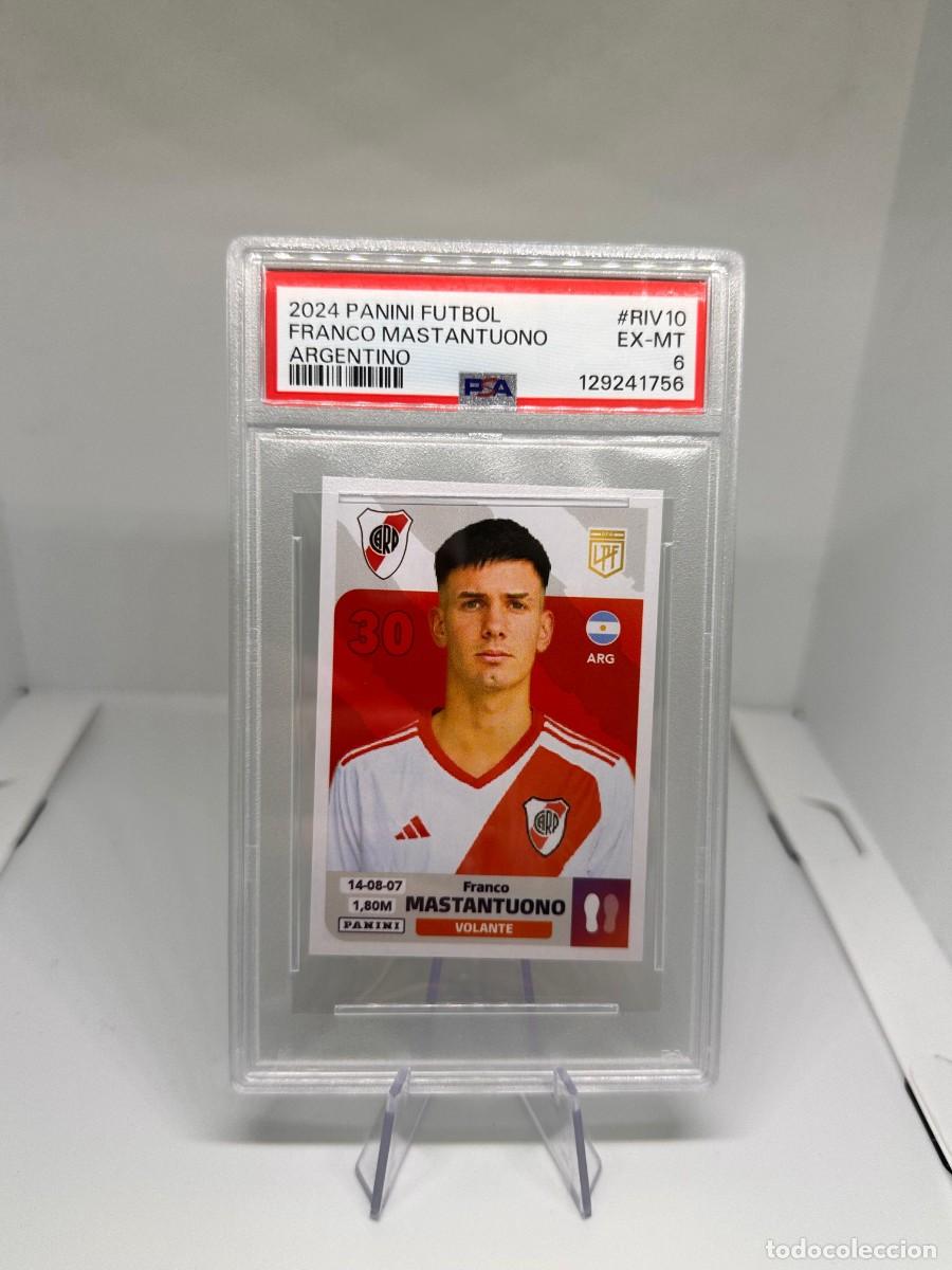 Rookie Franco Mastantuono #RIV10 River Plate Panini Futbol Argentino 2024 Psa 6