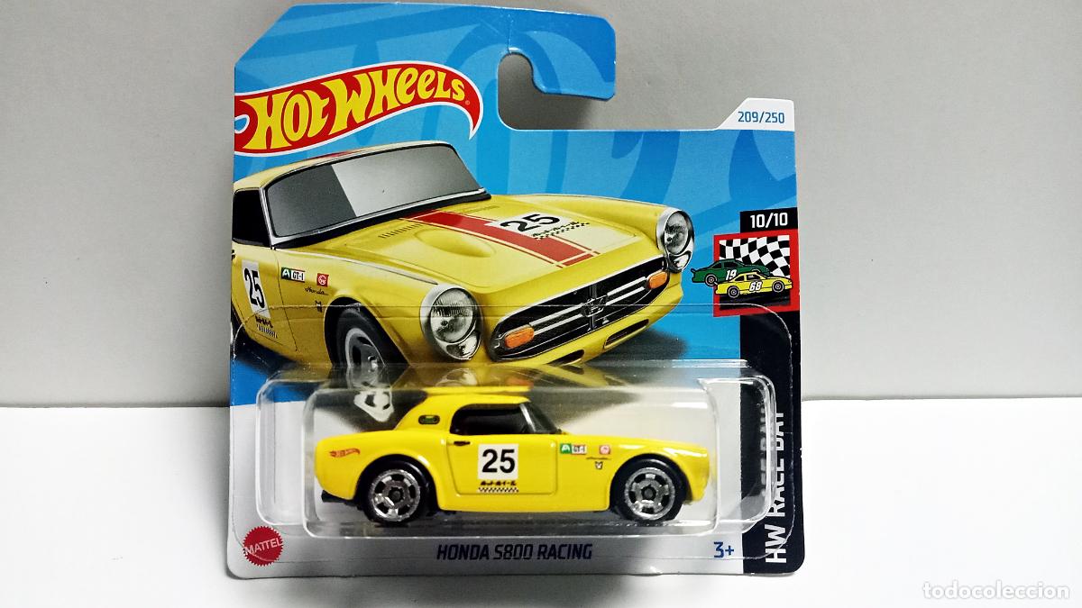 HONDA S800 RACING - HOT WHEELS MATTEL HW RACE DAY 10/10 2024 - COCHE 1:64 CAR 25 TOY AMARILLO S 800