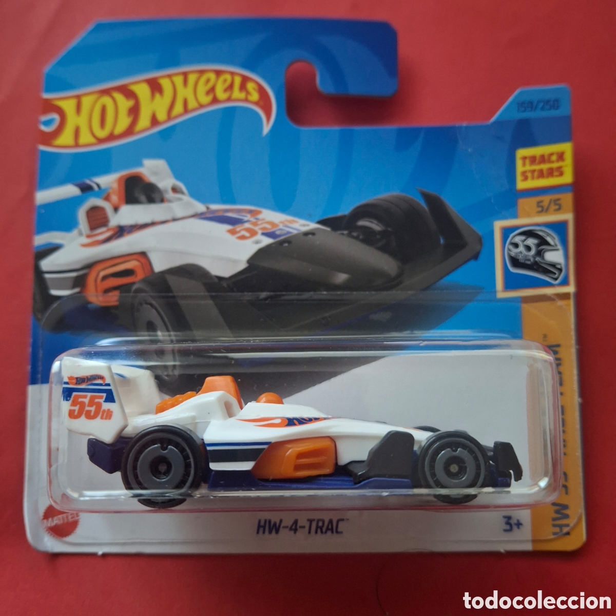 HOT WHEELS 2023 159/250 - HW-4-TRAC FORMULA - NUEVO EN BLISTER - ESCALA 1:64