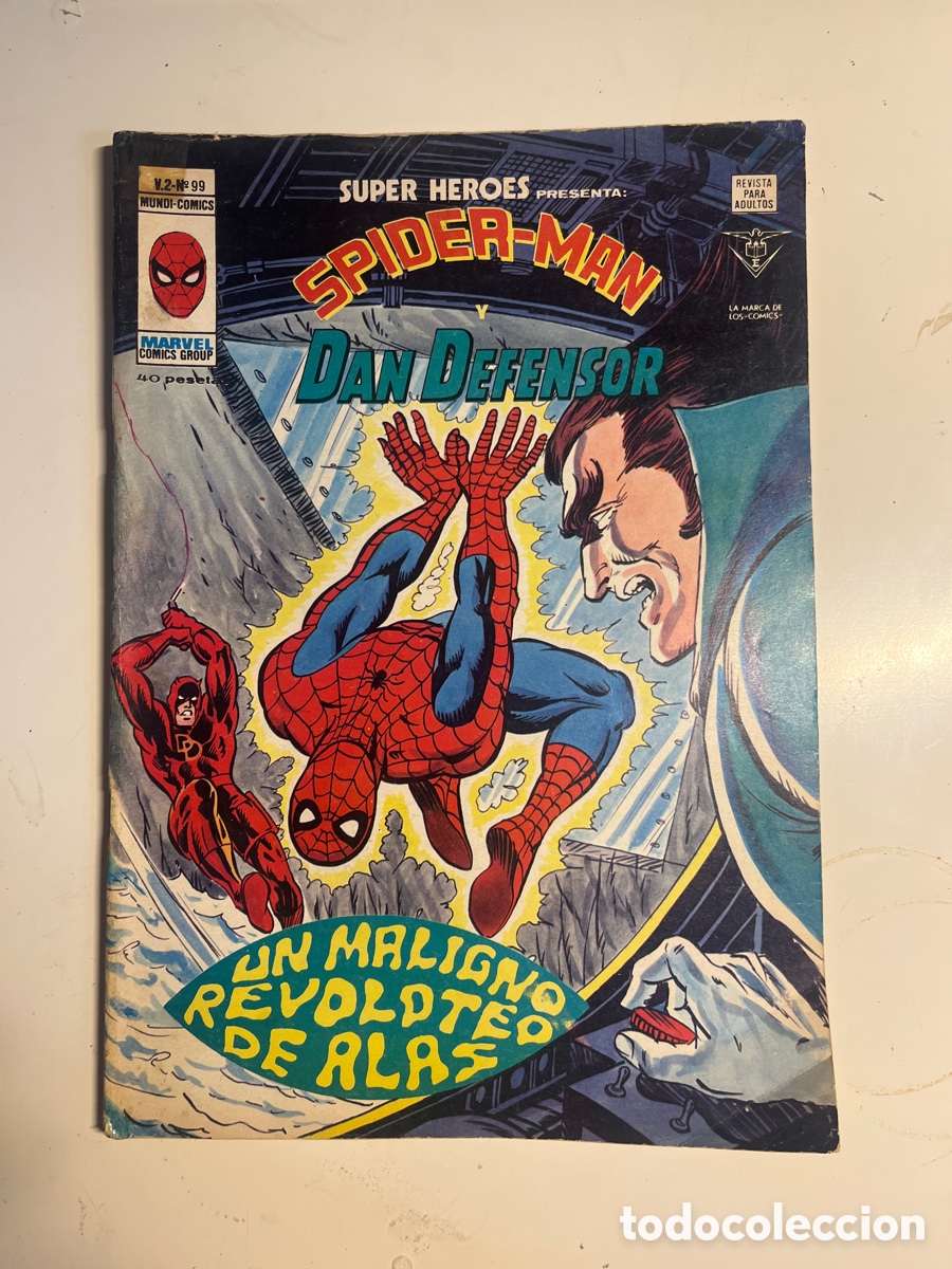 SUPER HÉROES SPIDERMAN Y DAN DEFENSOR, NÚMERO 99, (VÉRTICE)