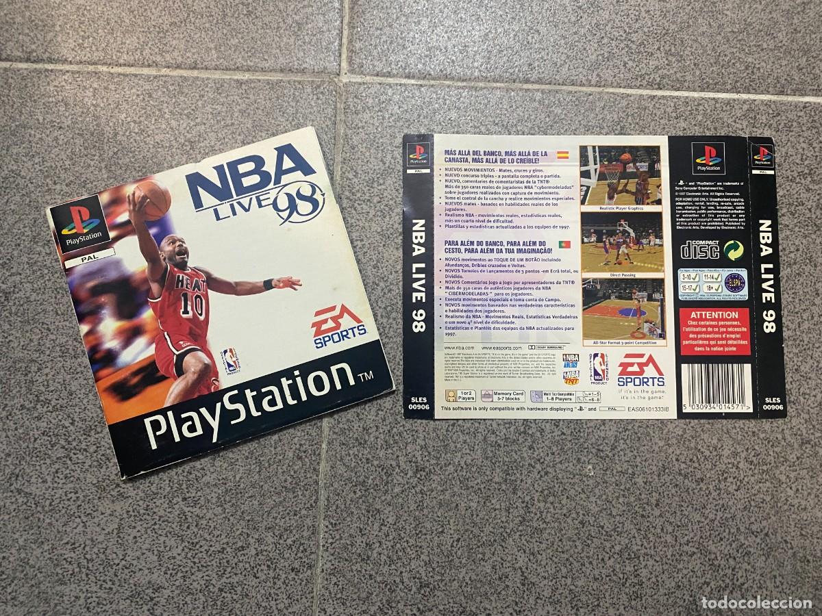 Manual y contraportada JUEGO PLAYSTATION, PSX, PS1 NBA Live 98