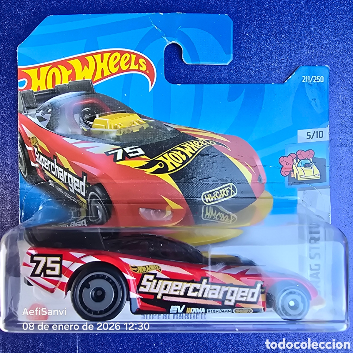 HOT WHEELS: SUPERCHARGED (HW DRAG STRIP 5/10) (MATEL)