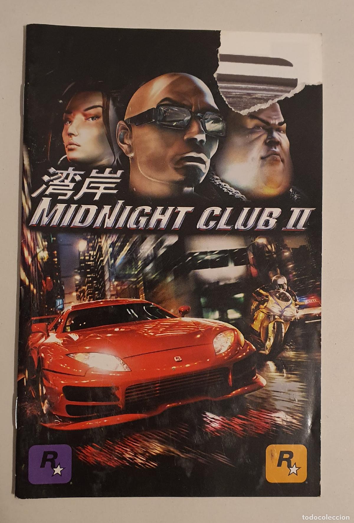 SOLO MANUAL PLAYSTATION 2 MIDNIGHT CLUB II PLAY 2 PS2 SONY