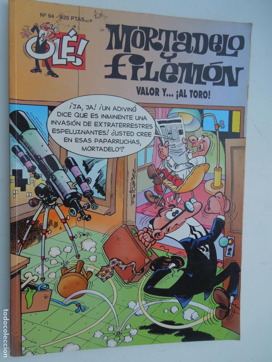 MORTADELO Y FILEMON -VALOR Y ... ¡AL TORO -Nº 94- IBAÑEZ COL OLÉ - EDC B -2000 - TAPA BLANDA -