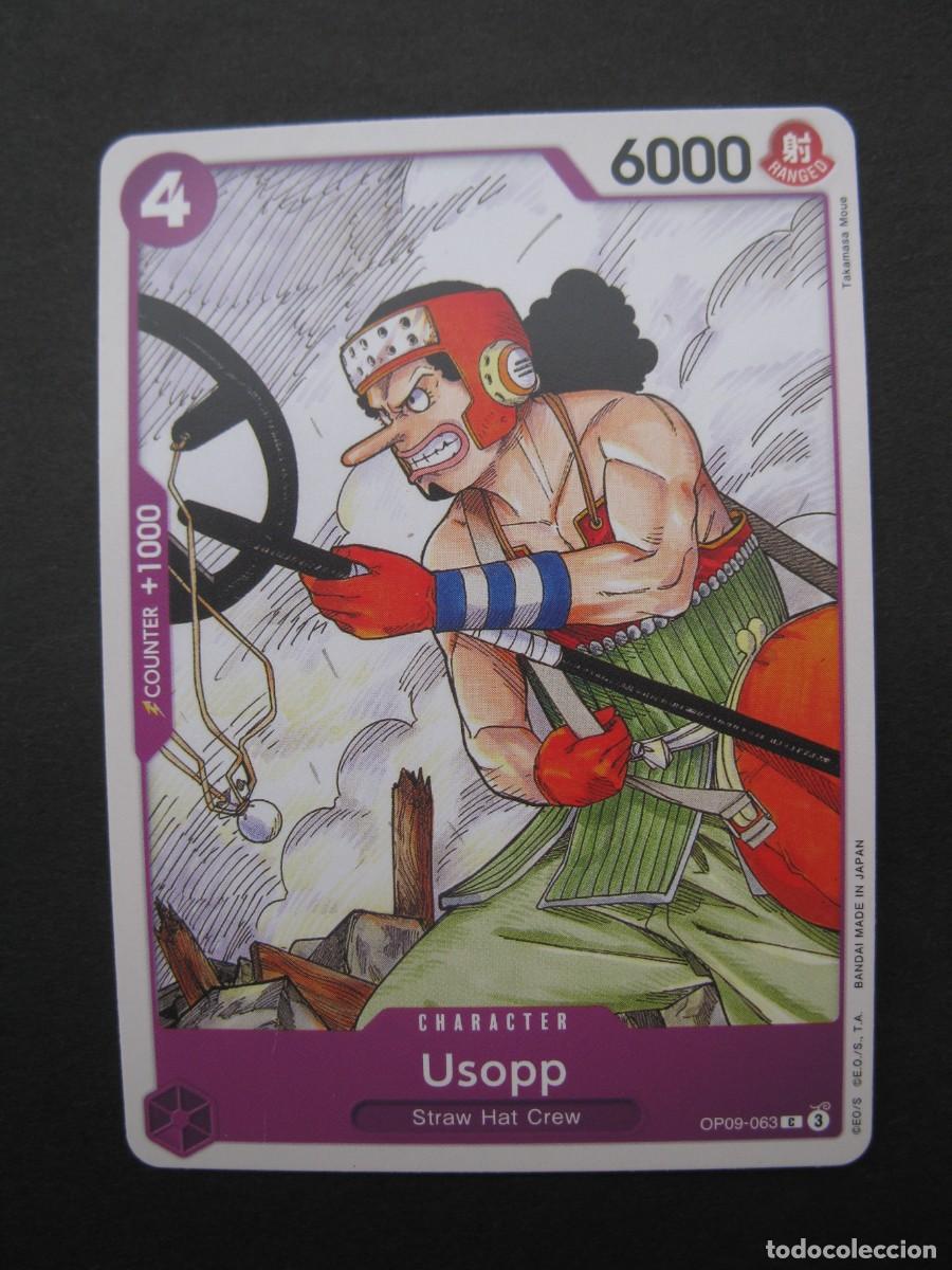 CARTA - ONE PIECE - TRADING CARD - USOPP - EN INGLÉS - BANDAI.