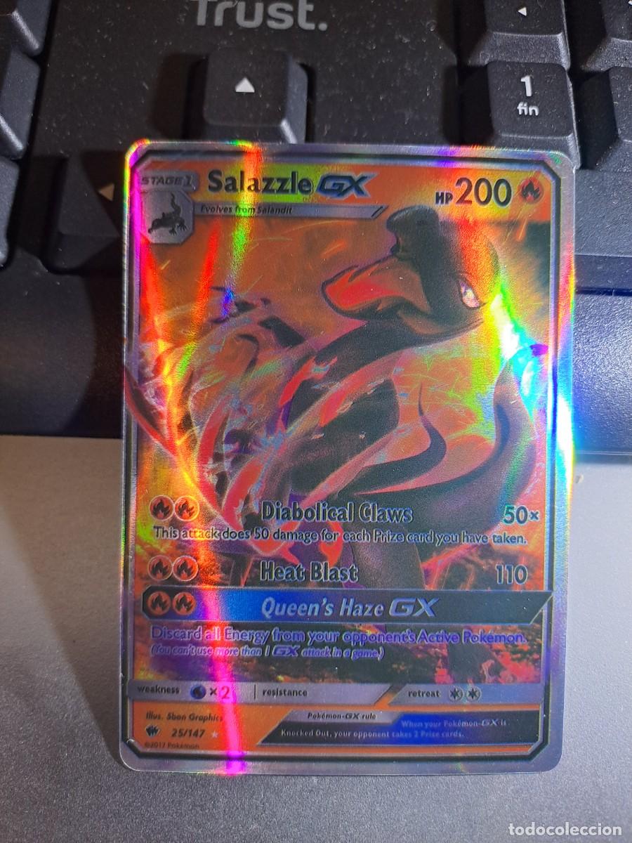 CROMO CARTA CARD SALAZZLE GX 25/147 POKEMON 2017