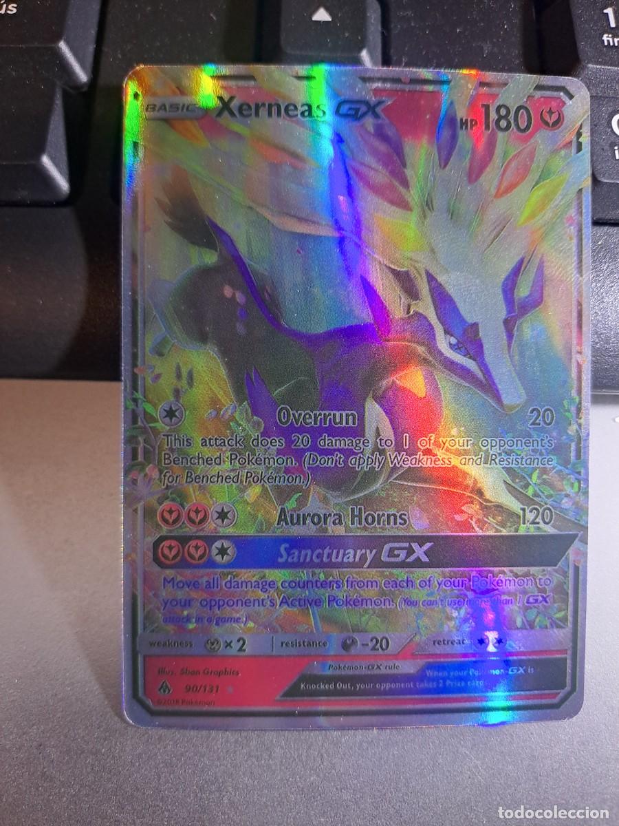 CROMO CARTA CARD XERNEAS GX 90/131 POKEMON 2017