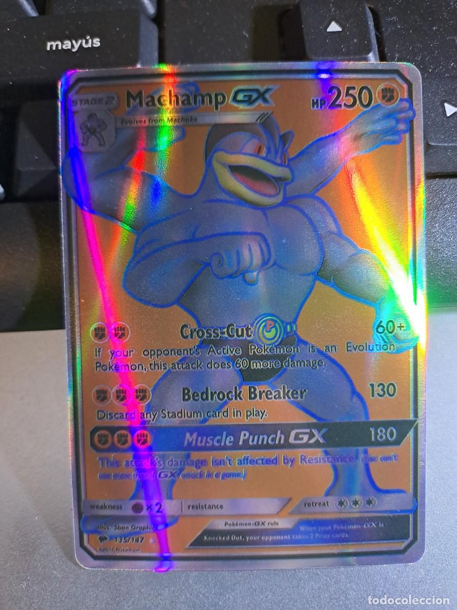 CROMO CARTA CARD MACHAMP GX 135/147 POKEMON 2017
