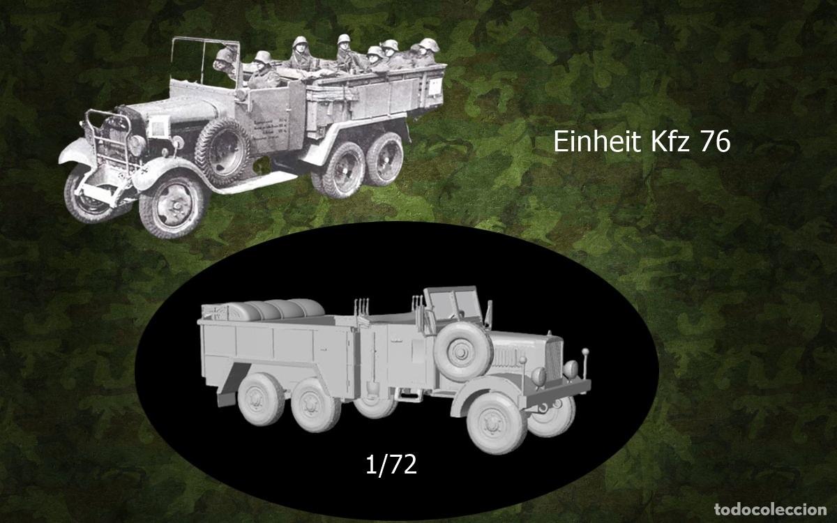 Maqueta para montar y pintar - Vehículo militar - Einheit Kfz 76 - 1/72