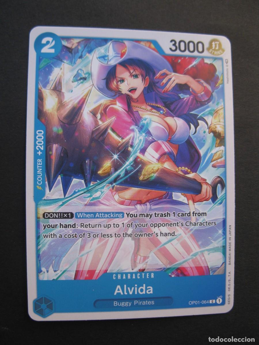 CARTA - ONE PIECE - TRADING CARD - ALVIDA - EN INGLÉS - BANDAI.
