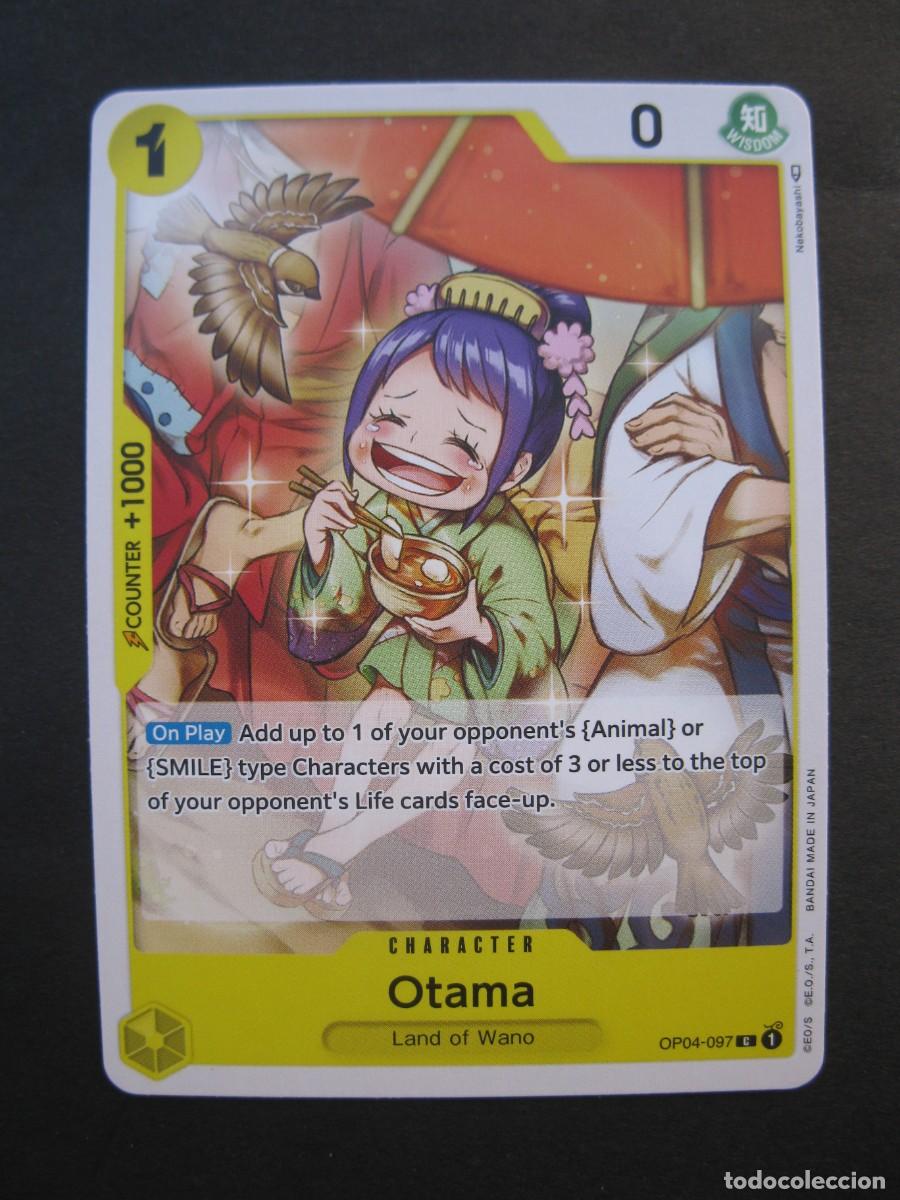 CARTA - ONE PIECE - TRADING CARD - OTAMA - EN INGLÉS - BANDAI.