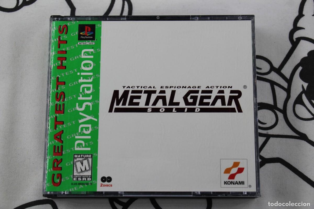 PLAY STATION PS1 PSX PSONE METAL GEAR SOLID MUY BUEN ESTADO NTSC USA