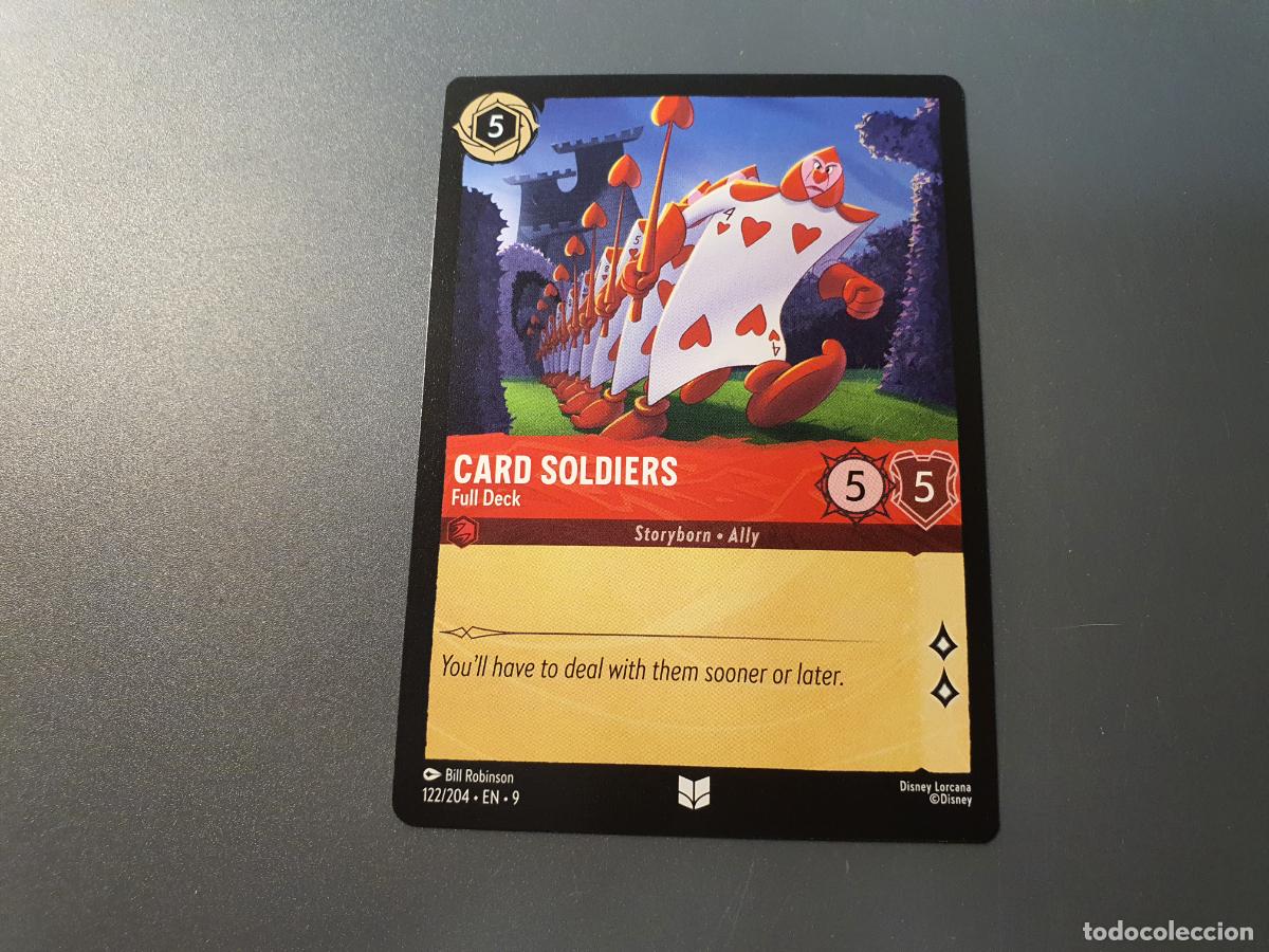CARTA DISNEY - LORCANA FABLED - POCO COMUN - Nº 122 CARD SOLDIERS