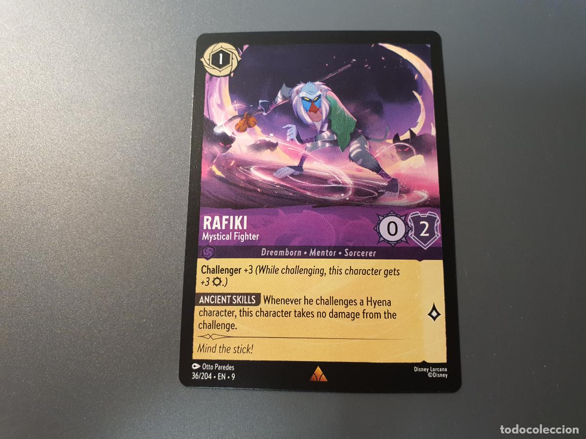 CARTA DISNEY - LORCANA FABLED - RARA - Nº 36 RAFIKI