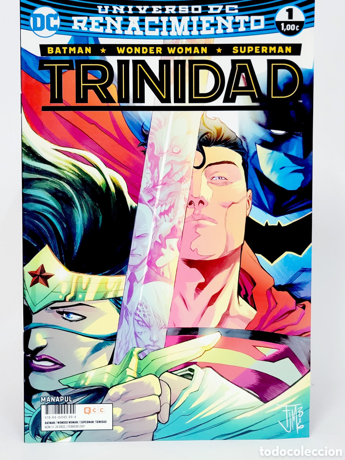 CÓMIC DE KIOSCO BATMAN WONDER WOMAN SUPERMAN TRINIDAD 1 UNIVERSO DC EDICIONES ECC RENACIMIENTO