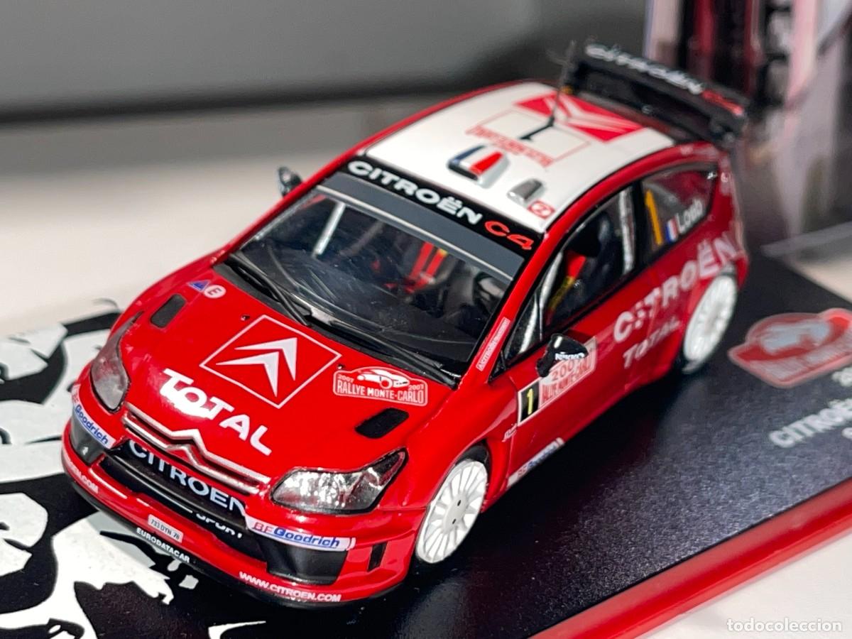 Coche CITROËN C4 WRC Rallye MonteCarlo 2007 S. Loeb - D. Elena 1:43 die-cast metal car
