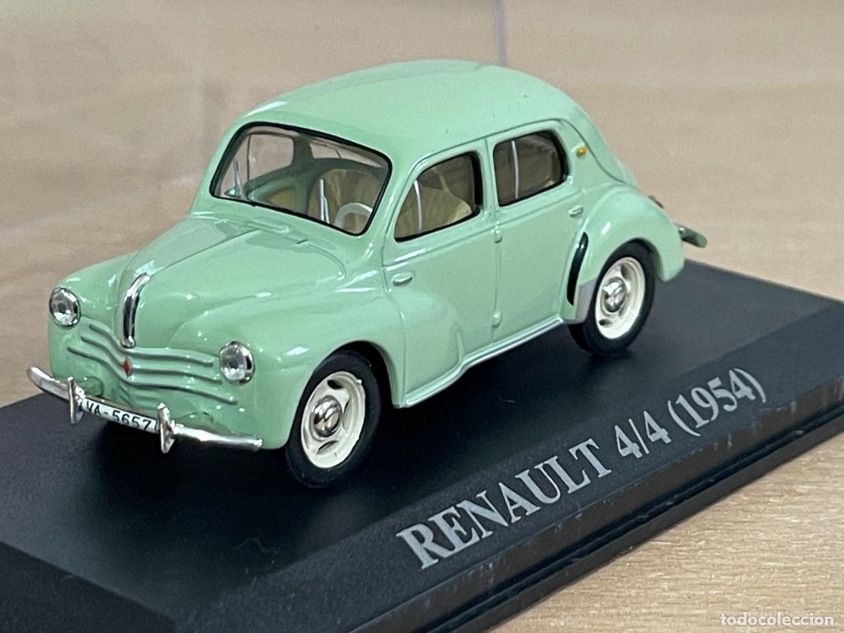Coche RENAULT 4/4 año 1954 Verde matrícula Valladolid 1:43 die-cast car 1/43 altaya