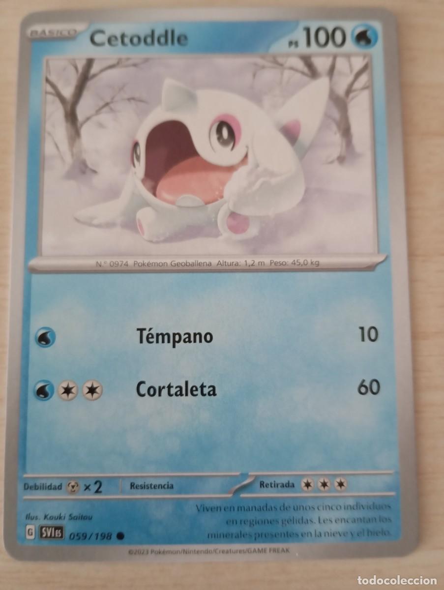 Carta Pokémon Cetoddle original