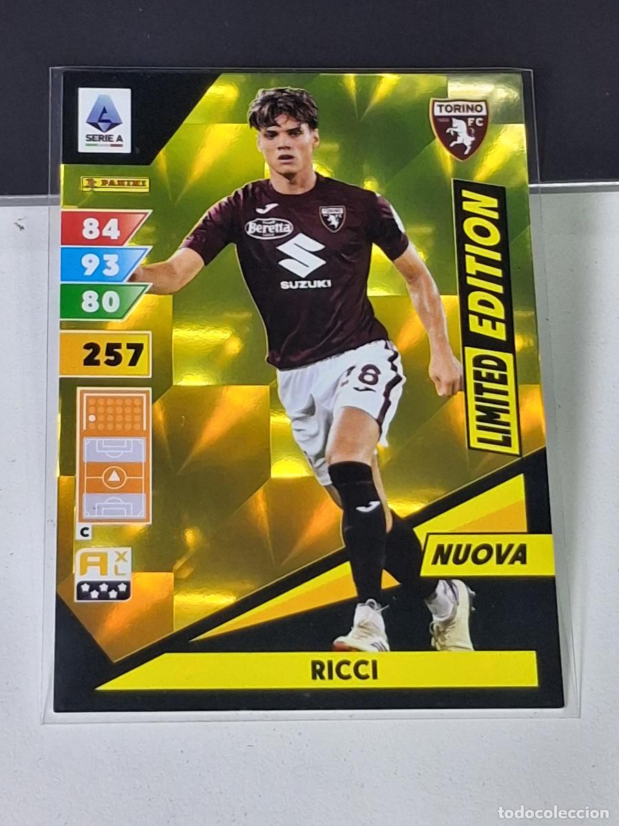 RICCI TORINO LIMITED EDITION NUOVA CARD PANINI CALCIOTORI 2024-25 SERIE A ATRENALYN XL ITALIA