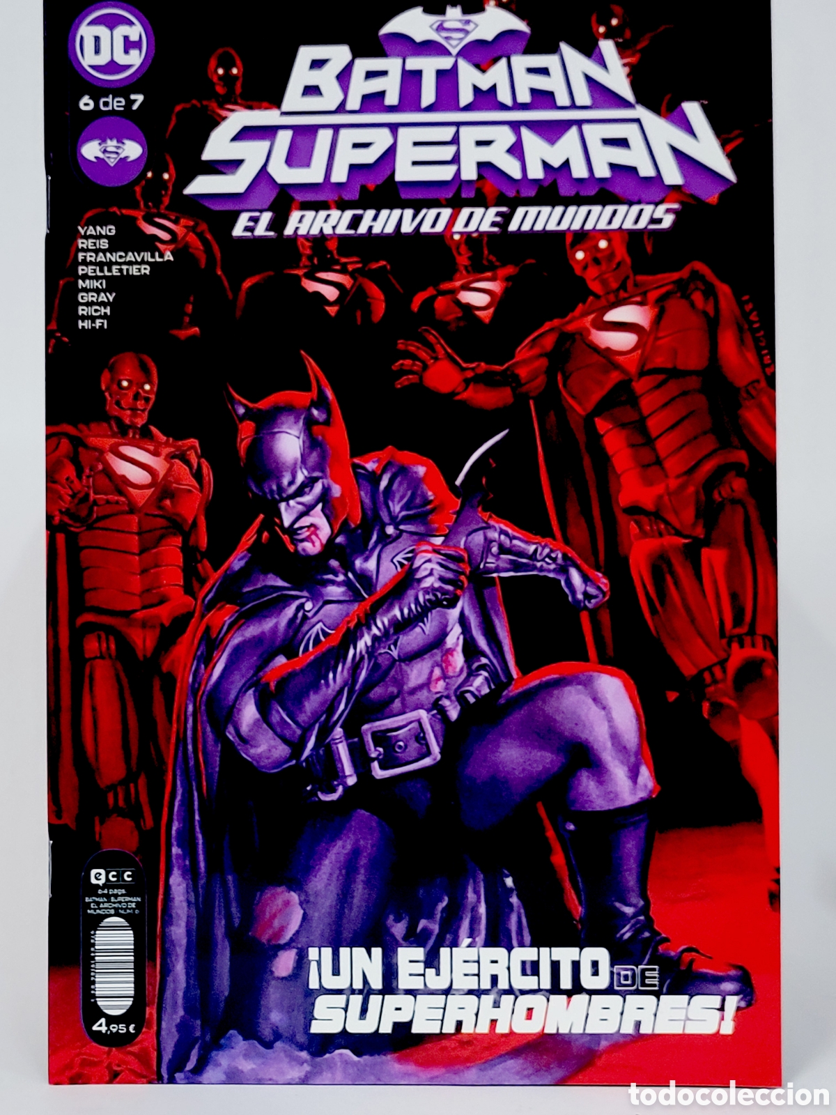 CÓMIC DE KIOSCO BATMAN SUPERMAN EL ARCHIVO DE MUNDOS 6 UNIVERSO DC ECC GRAPA