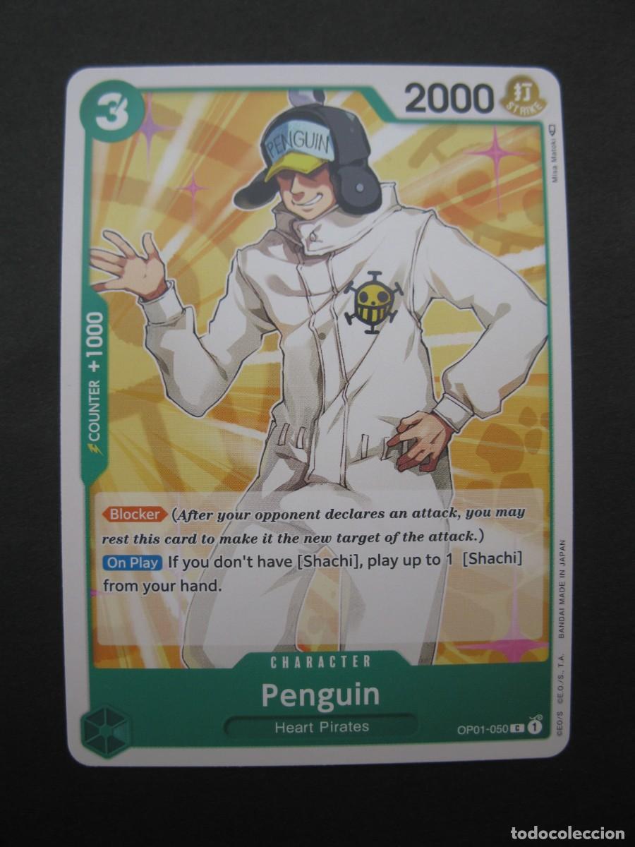 CARTA - ONE PIECE - TRADING CARD - PENGUIN - EN INGLÉS - BANDAI.