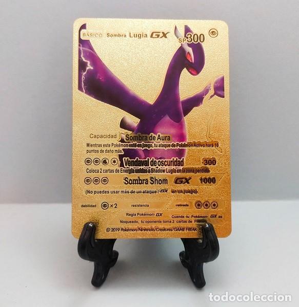 SOMBRA LUGIA GX BÁSICO CARTA CARD DORADA POKEMON ORO GOLD SP 300 NINTENDO 2019