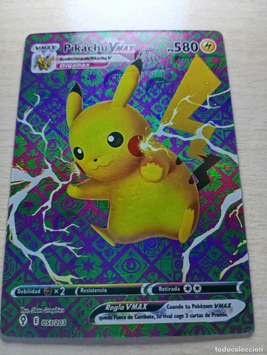Carta Pokémon Pikachu VMAX No 0ficial