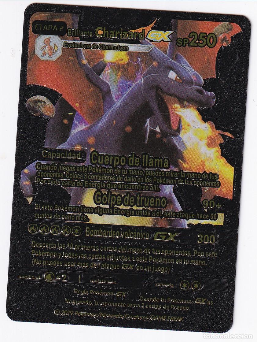 CARTA POKEMON.- Charizard SP 250. Negro.