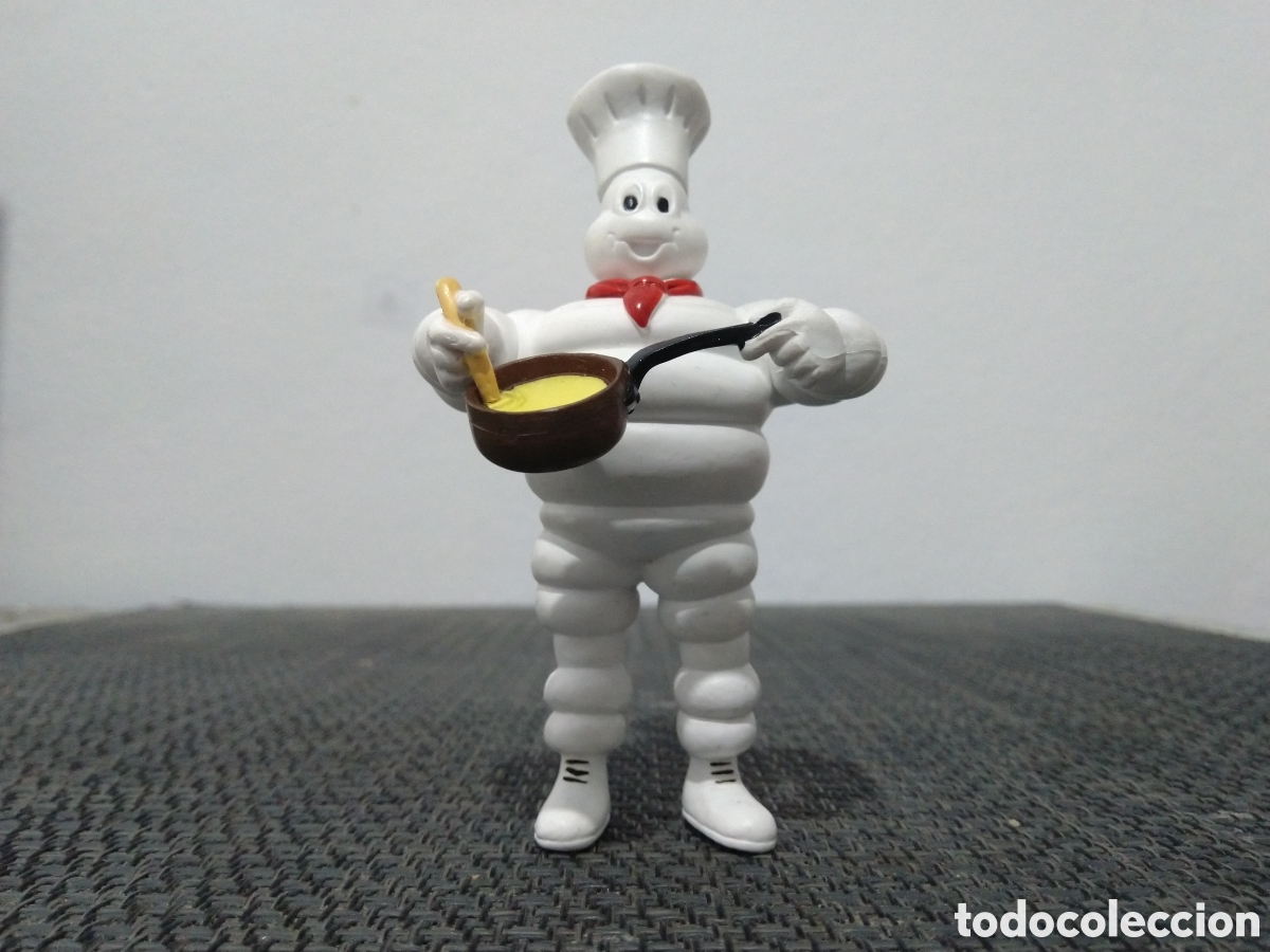 FIGURA PVC MICHELIN PLASTOY COCINERO PAELLA PNEUMATICOS NEUMATICOS ANUNCIOS TV TELEVISION 10CM
