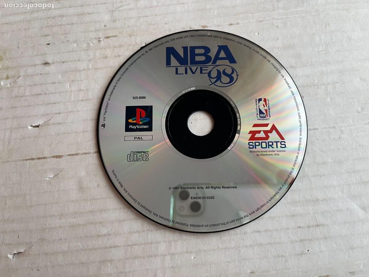 NBA LIVE 98 - PSX PS1 PLAYSTATION 1 PLAY STATION ONE PS 1 KREATEN