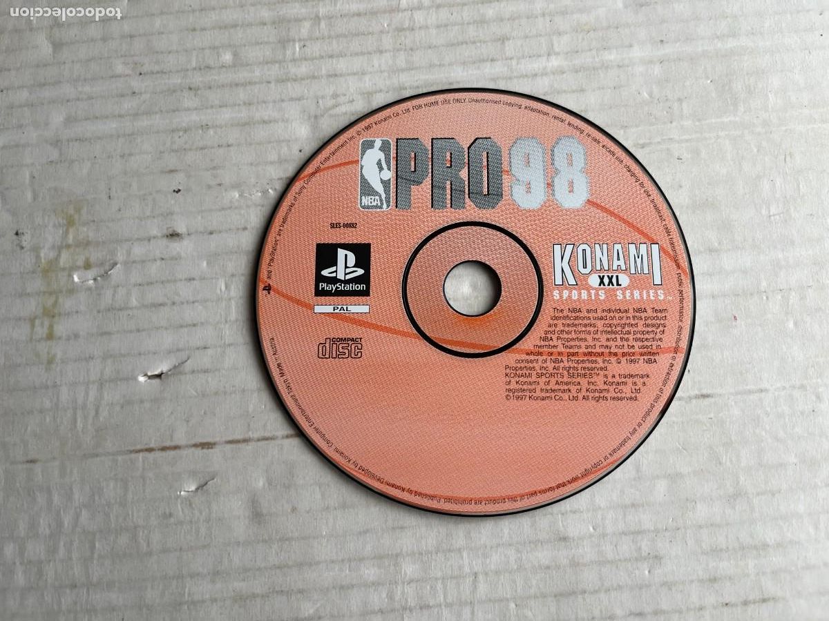 NBA PRO 98 - PSX PS1 PLAYSTATION 1 PLAY STATION ONE PS 1 KREATEN