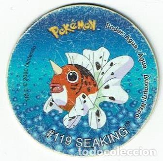 COLECCIÓN TAZOS MATUTANO NINTENDO POKÉMON TAZO 2 VERSIÓN AÑO 2000 CAPS POGS NÚMERO 126 #119 SEAKING