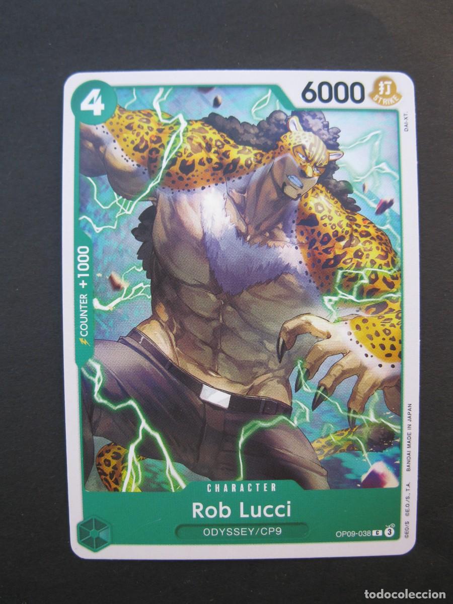 CARTA - ONE PIECE - TRADING CARD - ROB LUCCI - EN INGLÉS - BANDAI.