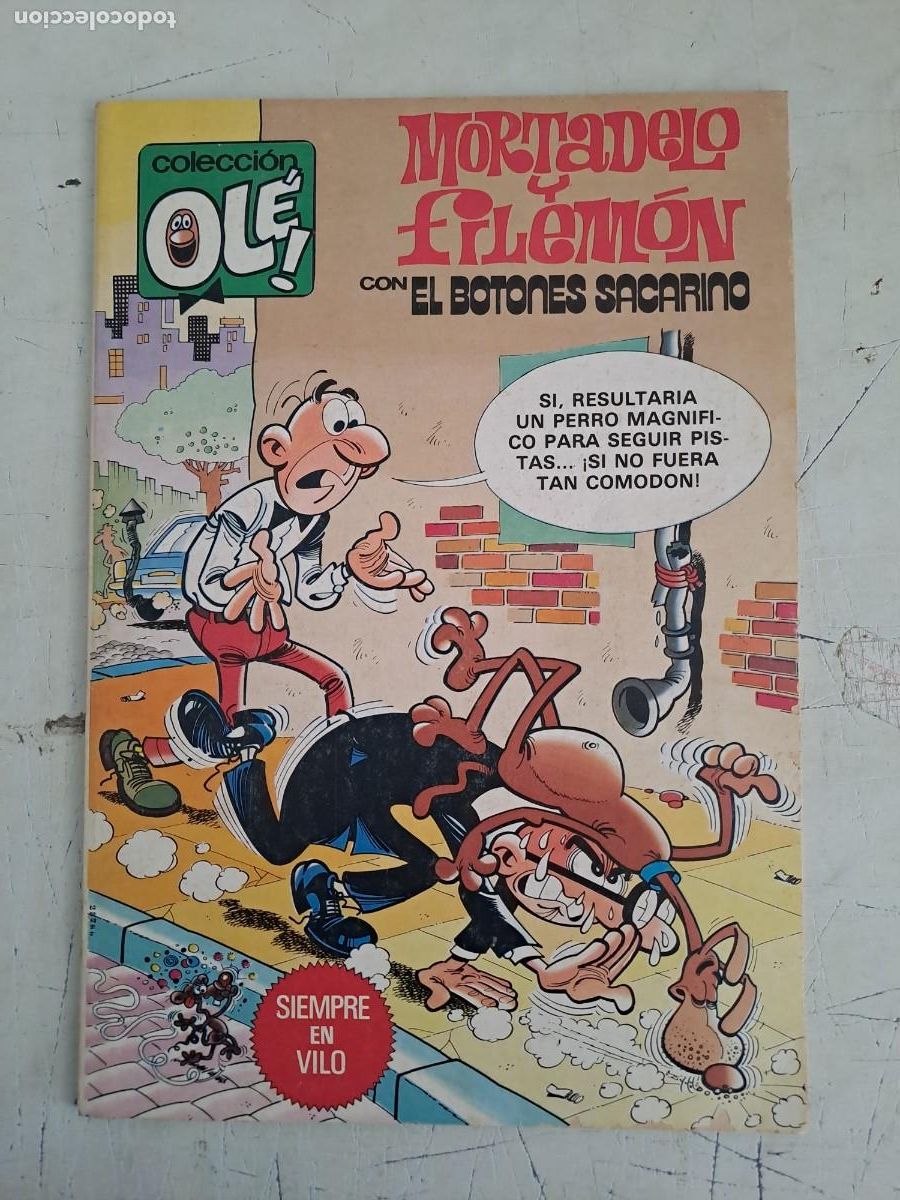 Ole 208, Mortadelo y Filemón con el botones Sacarino, primera edición, Bruguera en buen estado