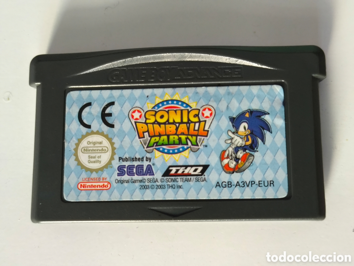 Juego Sonic pinball party Nintendo Game boy Advance pal