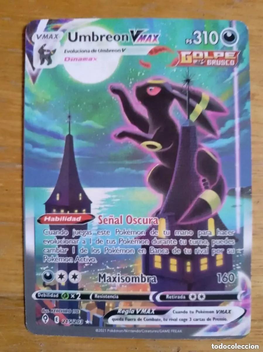 CROMO POKEMON. UMBREON VMAX. 215/203