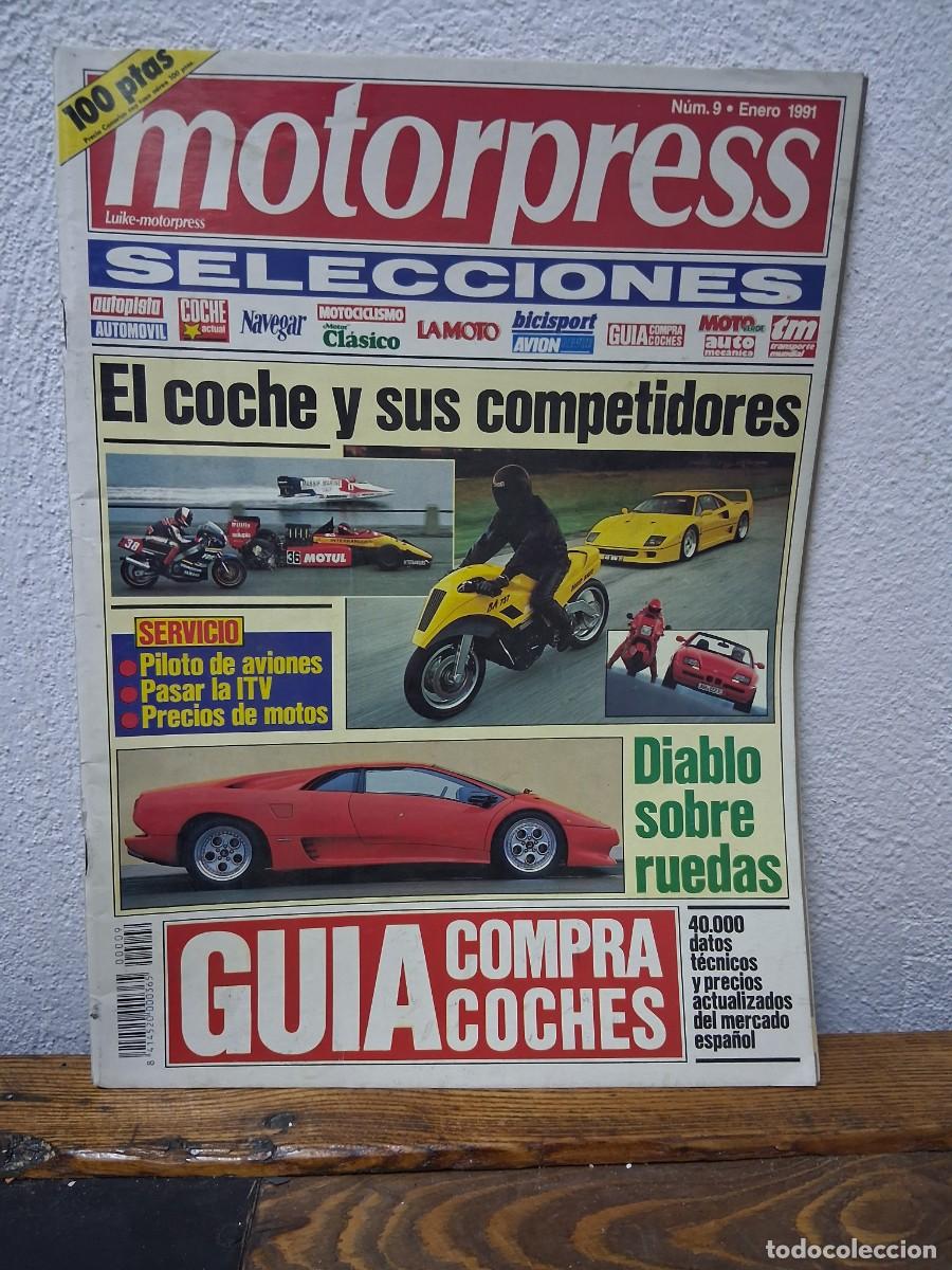 Revista coche moto motorpress guía N° 9 año 1991 Lamborghini diablo Bugatti