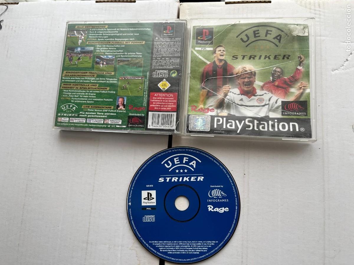 UEFA STRIKER SOCCER FOOTBALL - PSX PS1 PSONE PLAYSTATION 1 PLAY STATION ONE KREATEN