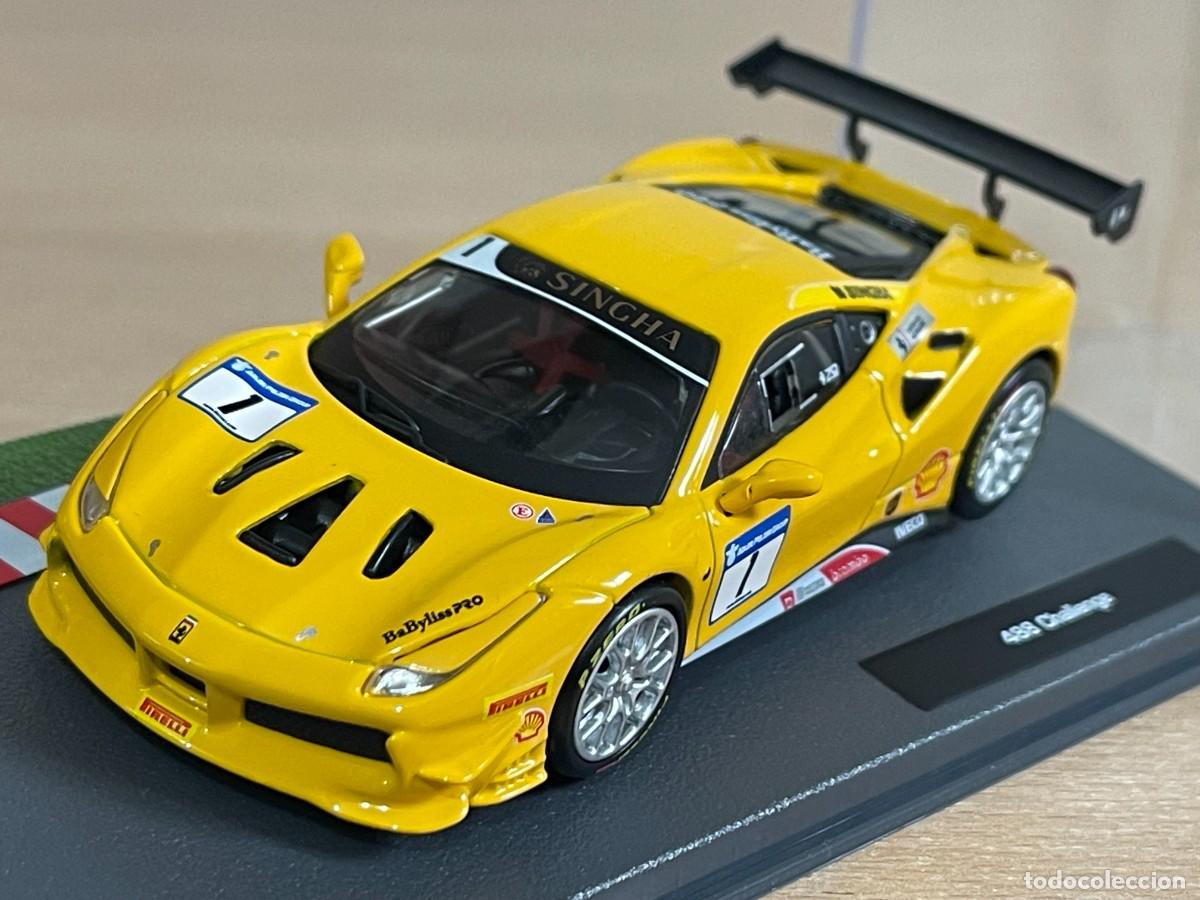 Coche FERRARI 488 Challenge #1 Amarillo 1:43 die-cast metal 1/43 Ferrari Racing Model
