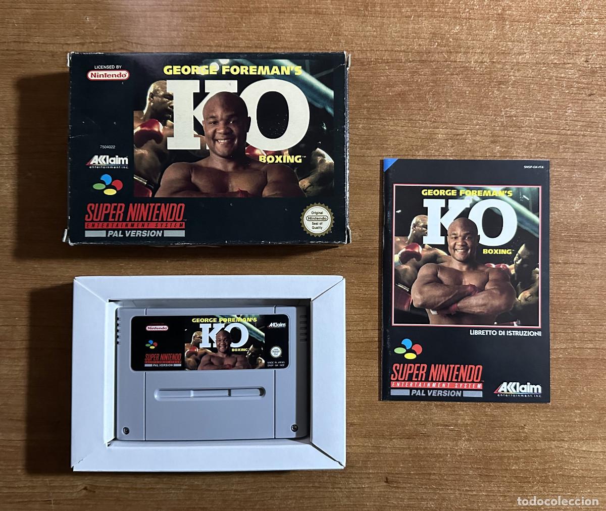GEORGE FOREMAN KO BOXING SUPER NINTENDO PAL ITA