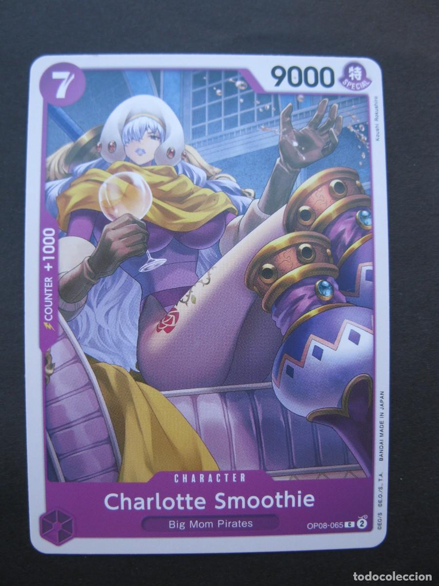 CARTA - ONE PIECE - TRADING CARD - CHARLOTTE SMOOTHIE - EN INGLÉS - BANDAI.
